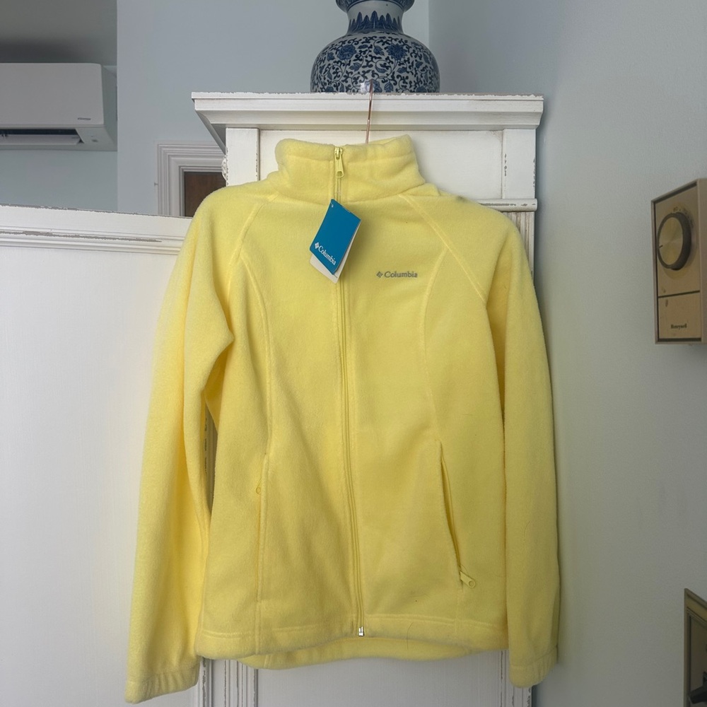 Columbia yellow fleece